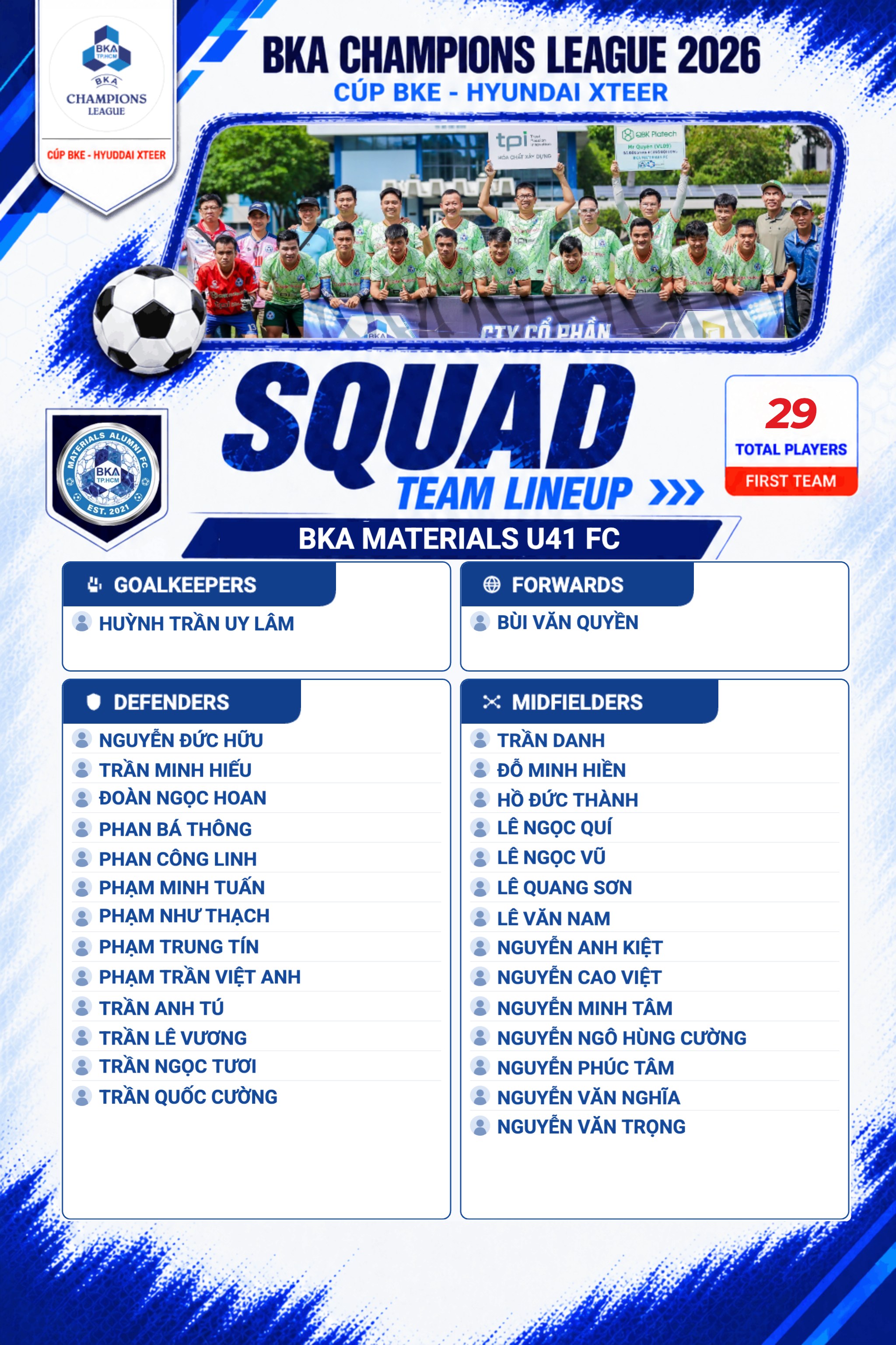 Squad Card